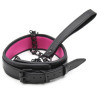 FUKR Collier + Laisse Noir - Rose